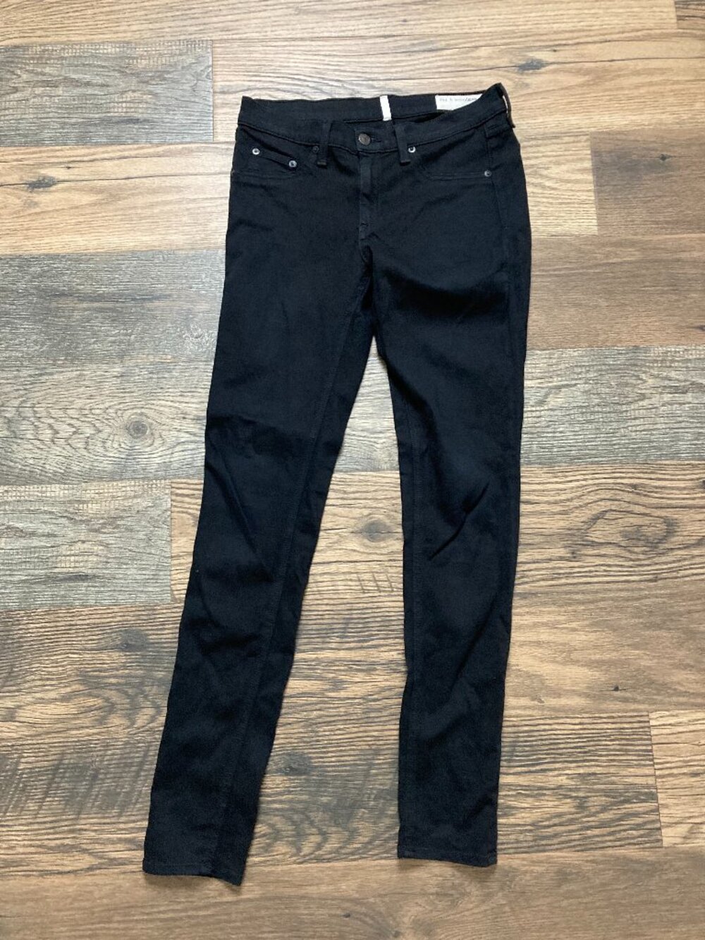 Rag & Bone Women’s Jeans Size 28 Black Skinny Legging Stretch Denim 31” Inseam
